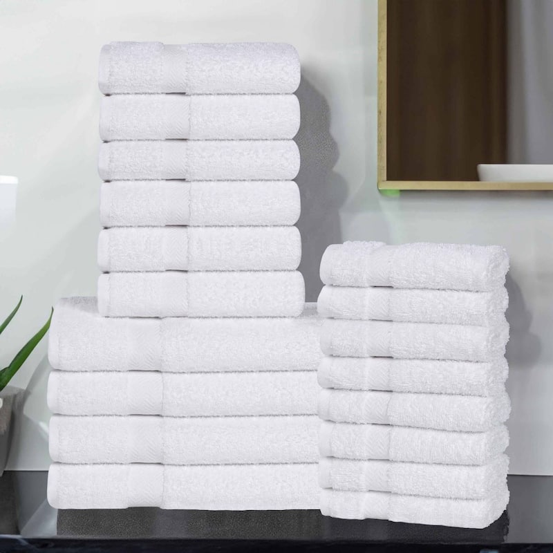 Superior Franklin Cotton Lightweight 18-Piece Assorted Towel Set