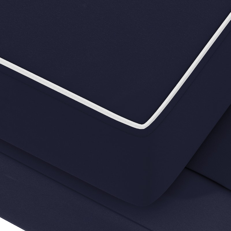 California Umbrella Outdoor Chaise Lounge Cushion, 24" x 78", 3.5" Thick, Memory Foam, Solstice Olefin Fabric