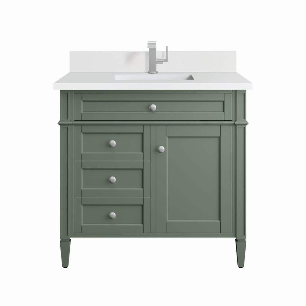 James Martin Vanities 650-V36-1WZ Brittany 36" Single Basin Poplar