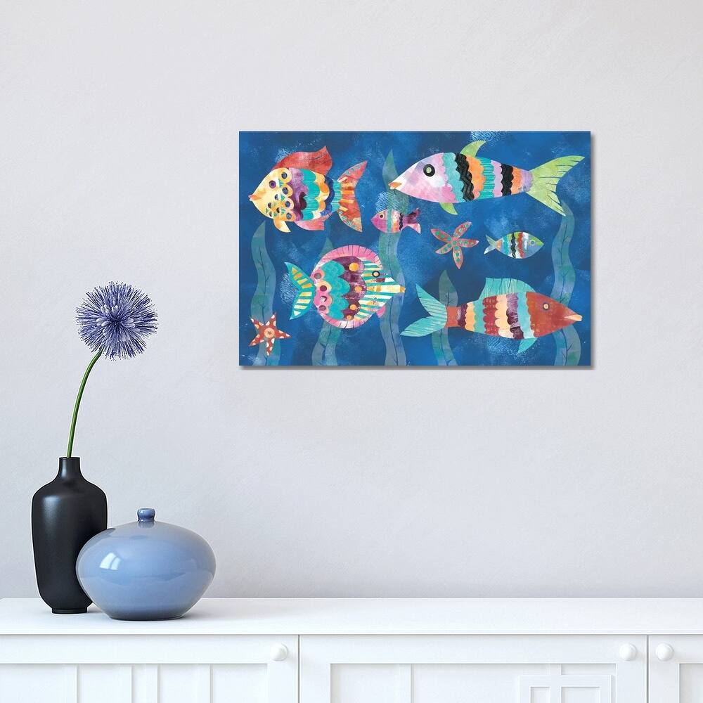 iCanvas "Boho Reef Fish III" by Wild Apple Portfolio Canvas Print