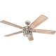 preview thumbnail 12 of 16, 52" Honeywell Bonterra Brushed Nickel Contemporary Indoor LED Ceiling Fan with Light and Remote Control