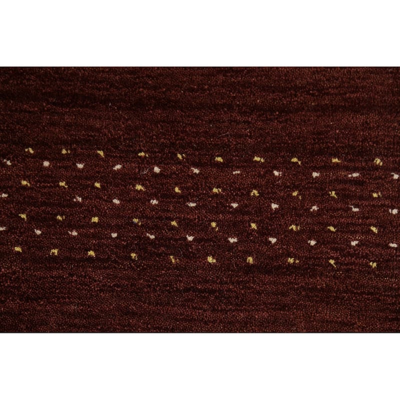 Gabbeh Oriental Runner Rug Hand-Knotted Wool Carpet - 2'9"x 9'9"