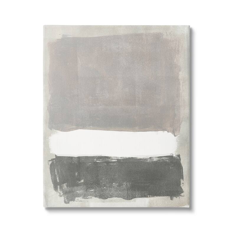 Stupell Abstract Neutral Tones Modern Blocked Shapes Canvas Wall Art, Design by Jennifer Paxton Parker - 24 x 30