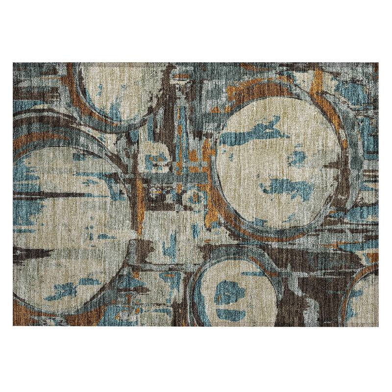 Machine Washable Indoor/ Outdoor Chantille Contemporary Rug