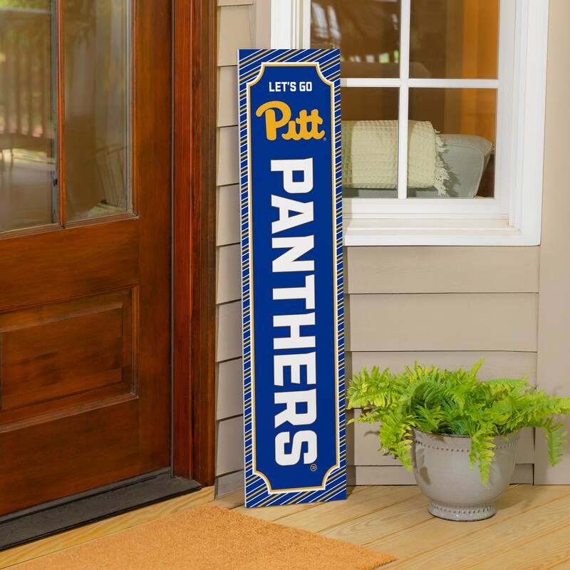 47" Double Sided Seasonal Porch Leaner, University of Pittsburgh - 47" x 11.25"
