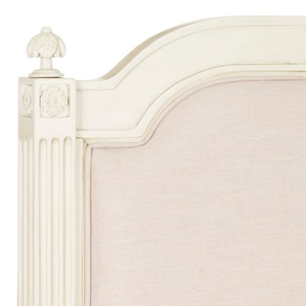 SAFAVIEH Bedding Rustic Wood Beige Linen Full size Headboard Beige