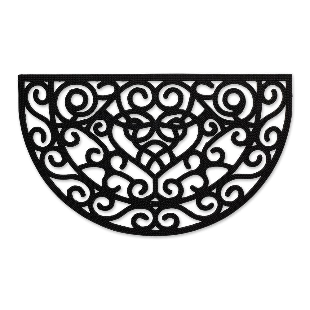 DII Scroll Pin Rubber Doormat