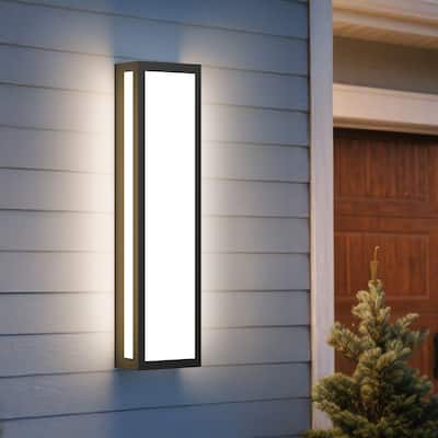 LamQee 23.6" LED Wall Sconce Lights Modern Outdoor Light Fixture