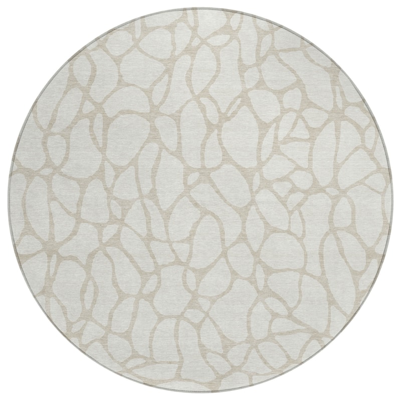 HomeRoots Geometric Transitional Rectangle Outdoor Rug