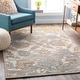 preview thumbnail 1 of 12, Canute Distressed Vintage Handmade Wool Area Rug Teal/Wheat - 5' x 7'6"