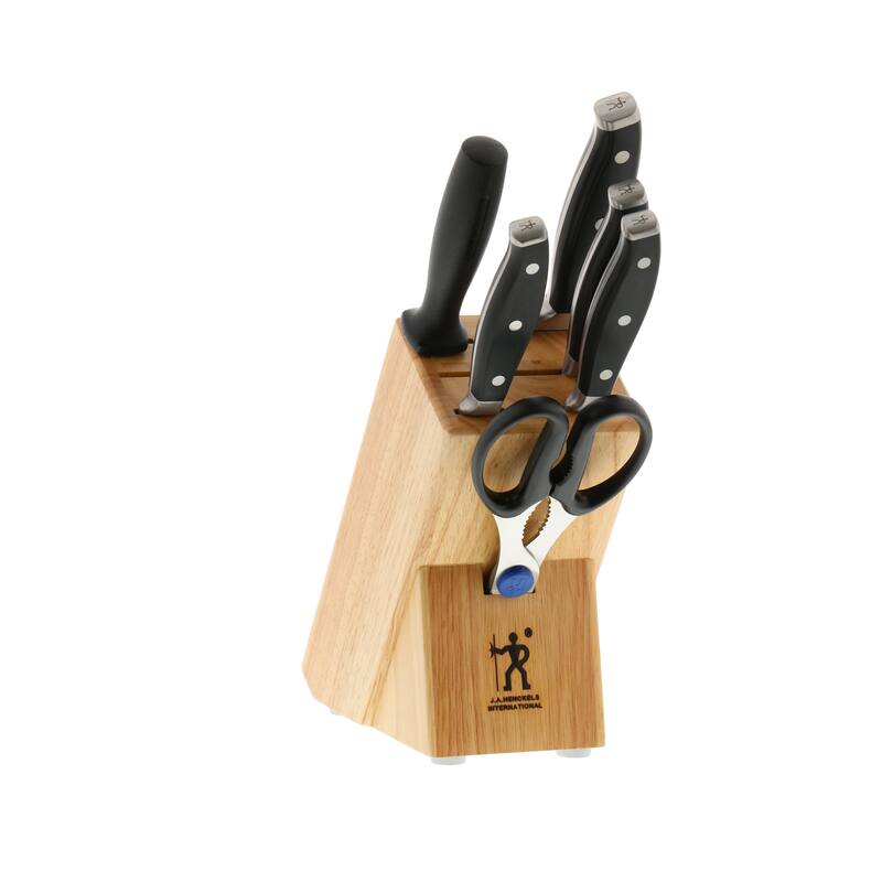 HENCKELS Forged Premio Knife Block Set - Black - 7-pc - Black - 7 Piece - 7-pc