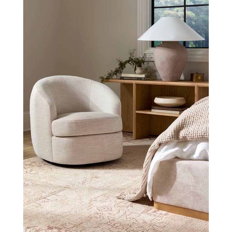 Livabliss Sweeting Modern Accent Chair - Linen Wheat