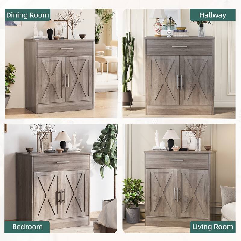 Futzca Sideboard Buffet Cabinet, Kitchen Storage Cabinet