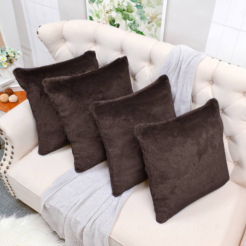 Fauxfur Pillow Shell Set 20'X20"