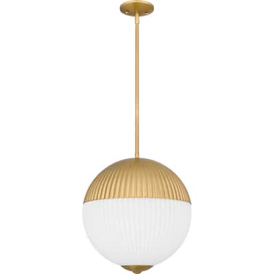 Mia 2-Light Brushed Gold Pendant Light
