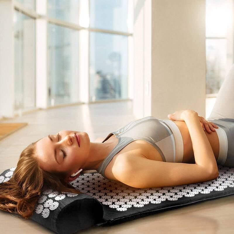 Sivan Health And Fitness Deluxe Acupressure Mat & Pillow Combo Set