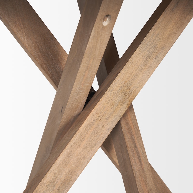 Solana Light Brown Wood Foyer Table - 32.0L x 32.0W x 30.0H