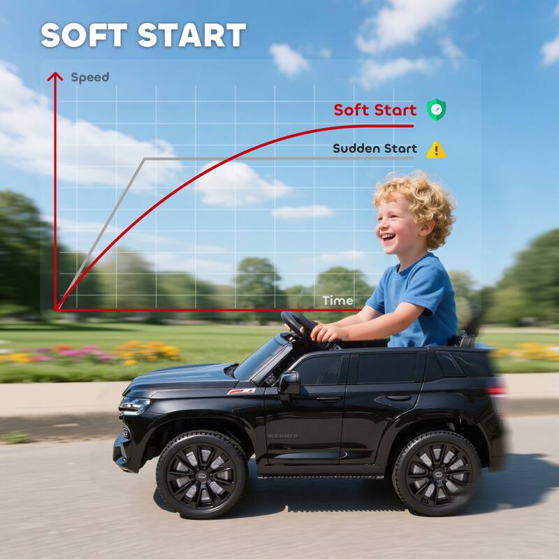 Aosom Chevrolet TAHOE Licensed Kids Ride on Car, 12V Battery Powered Kids Electric Car with Remote Control