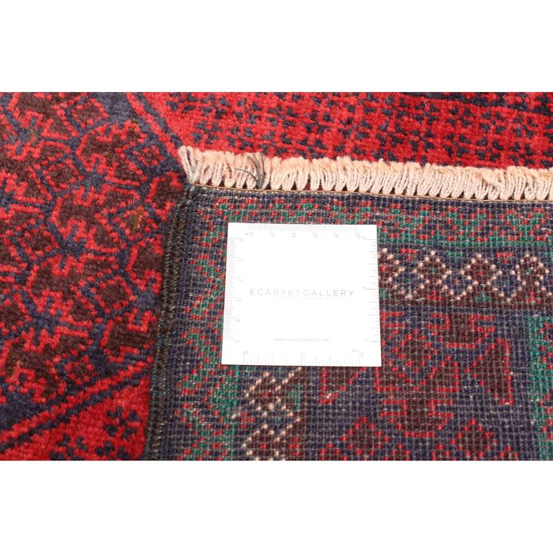 ECARPETGALLERY Hand-knotted Teimani Dark Navy Wool Rug - 2'9 x 4'8