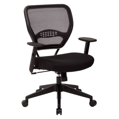 OS Home and Office Furniture Model Professional AirGrid Back Managers Chair with Black Mesh Fabric Seat.