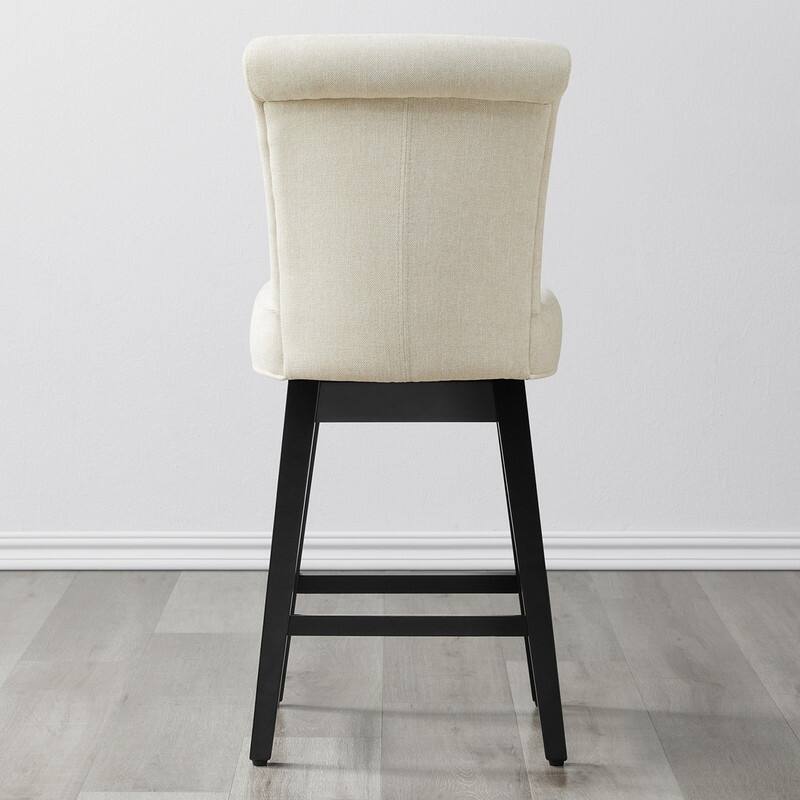Spruce & Spring Noah Modern Upholstered Counter Height Swivel Barstool Single