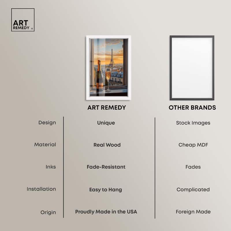 Classy Drink in Paris Shadowbox by Art Remedy