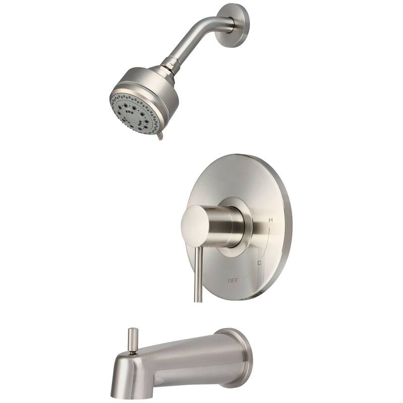Pioneer Faucets Motegi Tub and Shower Trim Package with 1.75 GPM Multi - PVD Brushed Nickel