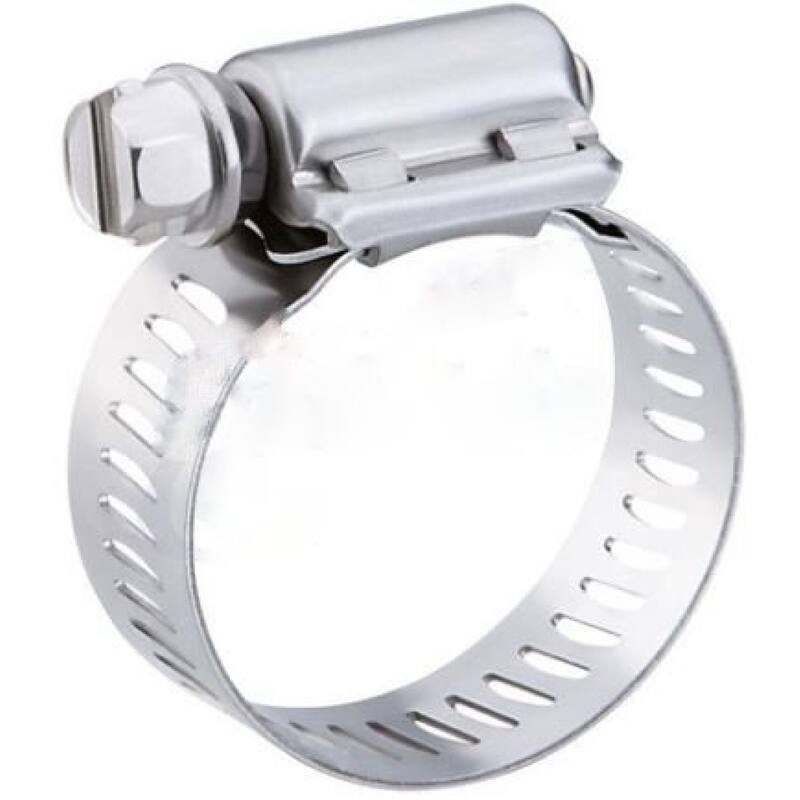 6 in. Stainless Steel Round Silver Hose Clamp American Imaginations
