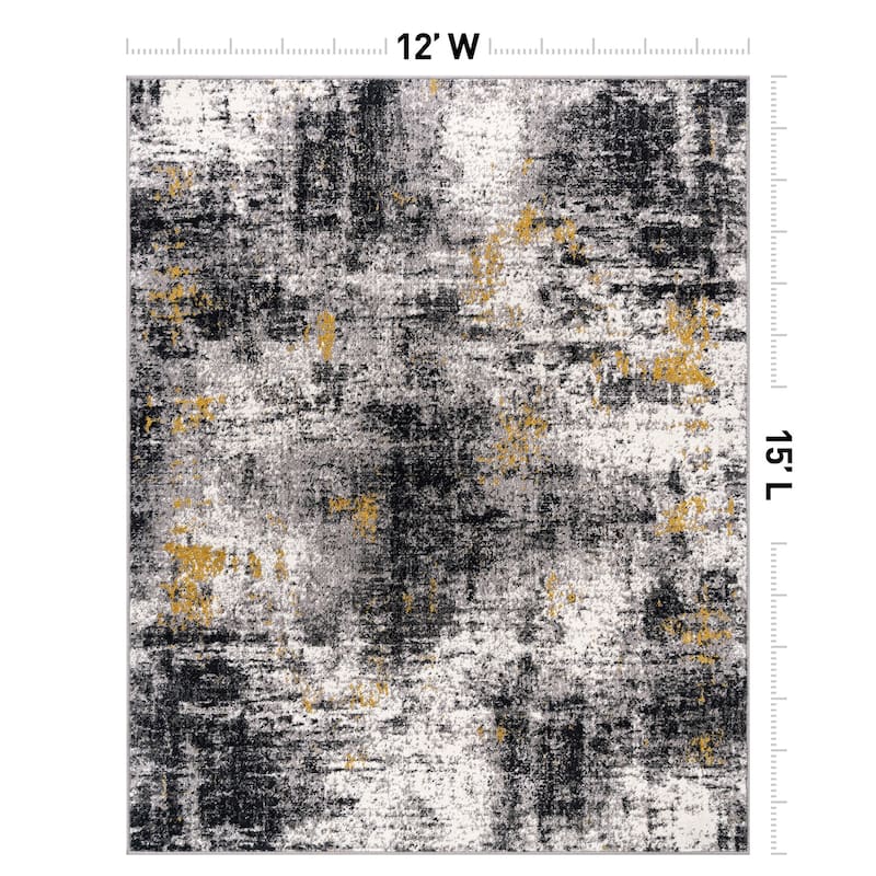World Rug Gallery Adare Contemporary Abstract Area Rug
