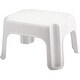 preview thumbnail 2 of 0, Rubbermaid Durable Plastic Step Stool w/ 300-LB Weight Capacity, White (2-Pack) - 2.02