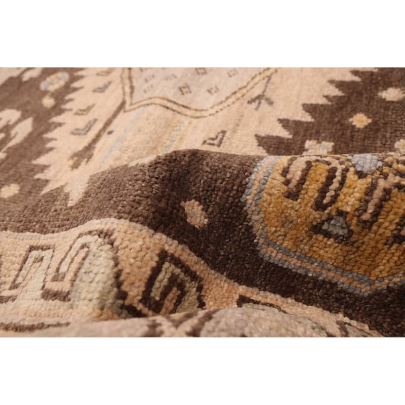 ECARPETGALLERY Hand-knotted Jules Serapi Dark Brown Wool Rug - 10'0 x 13'4