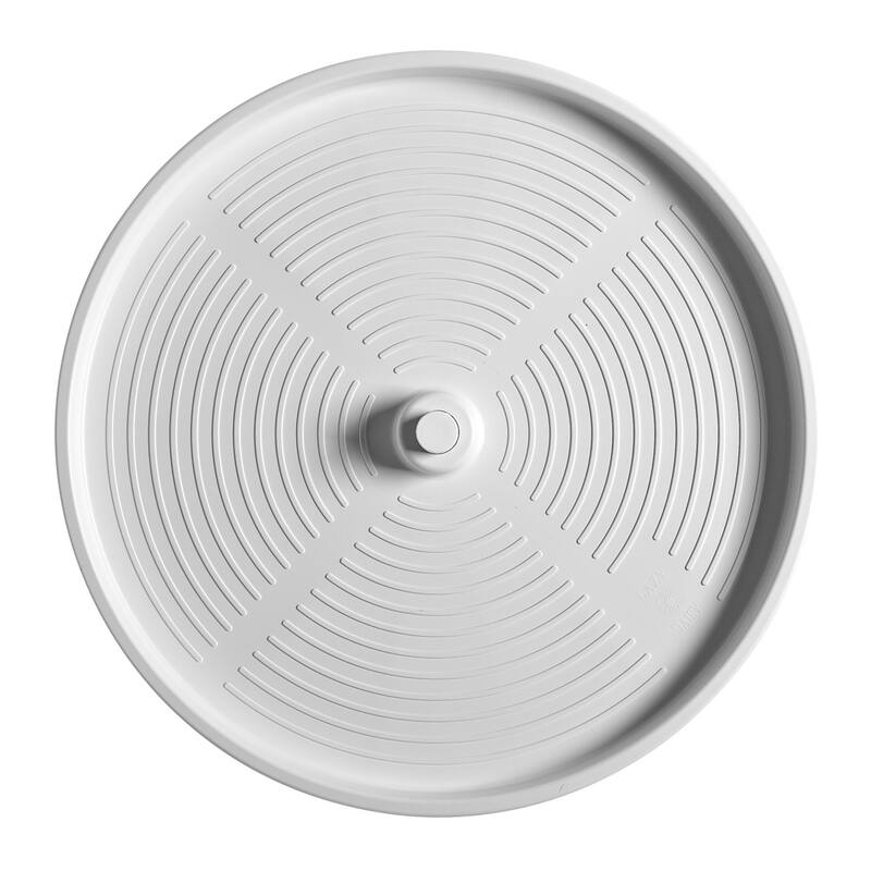 Rev-A-Shelf 24'' Lazy Susan Full-Circle Polymer Two-Shelf, White, 2062-24-11-1