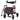 2 in 1 Folding Rolling Rollator Walker & Wheelchair Combo w/ Brakes