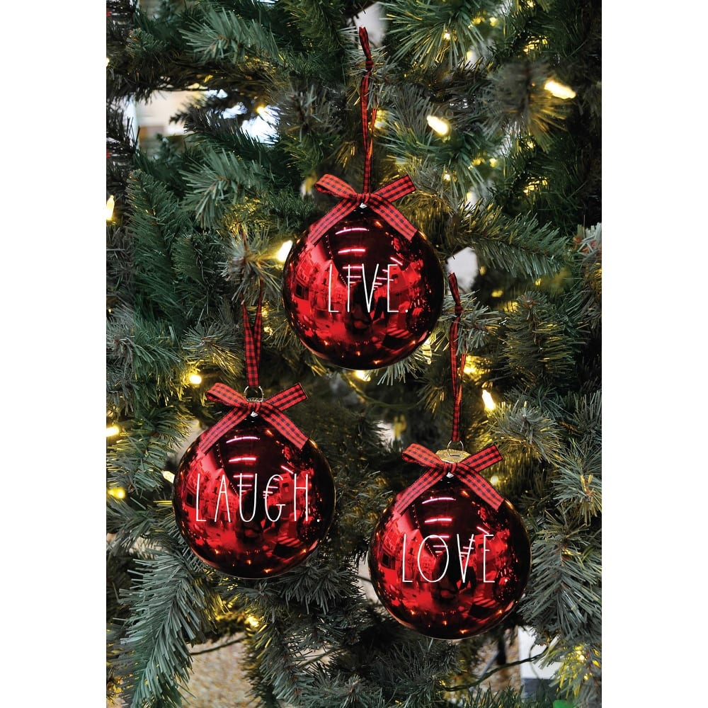 Rae Dunn Set of 3 CHRISTMAS Ornaments