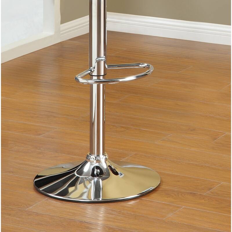 Adjustable Swivel Bar Stools Set of 2, Faux Leather Counter Height Bar Stools with Back, Dining Chairs with Footrest