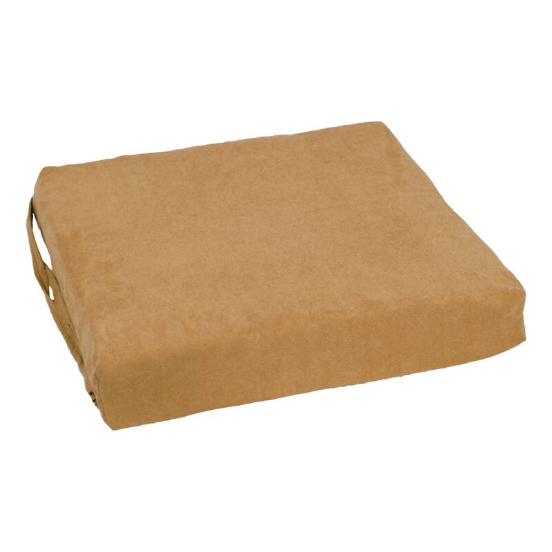 16-inch Square Indoor Microsuede Chair Cushions (Set of 2 or 4) - 16 x 16
