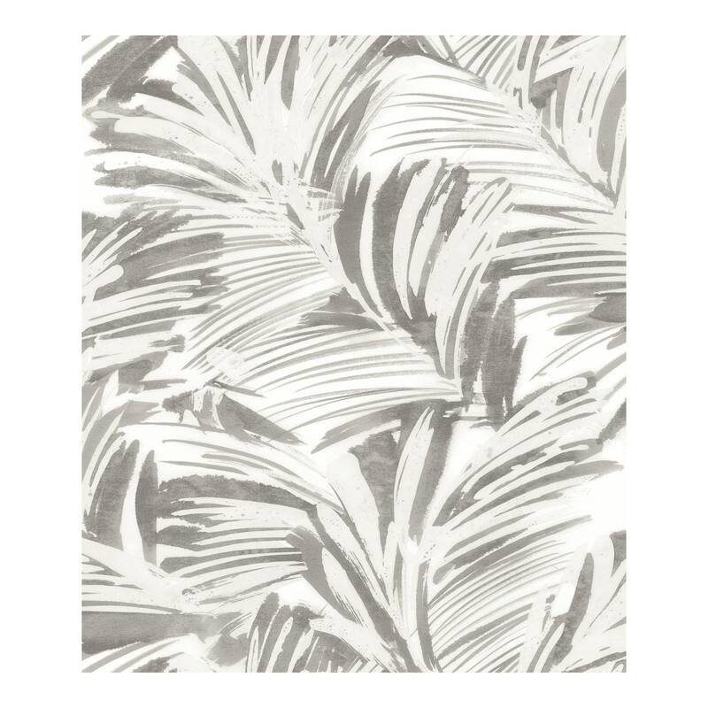 Chesapeake Chaparral Grey Fronds Wallpaper - 20.5 x 396 x 0.025
