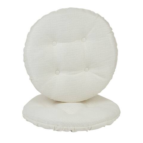 Klear Vu Omega Tufted Barstool Cushion Set (Set of 2)