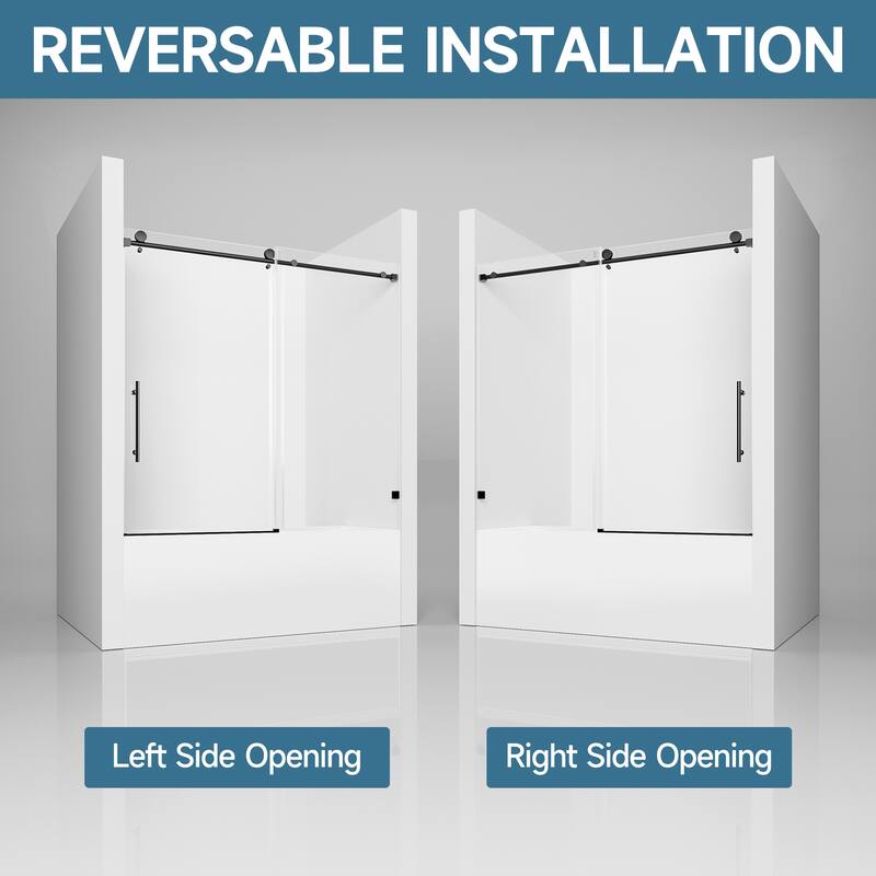 Frameless Single Sliding Shower Door