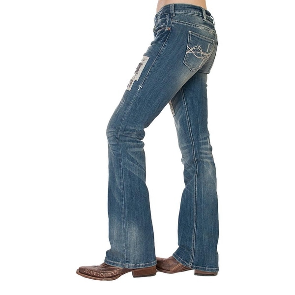 medium blue jeans womens