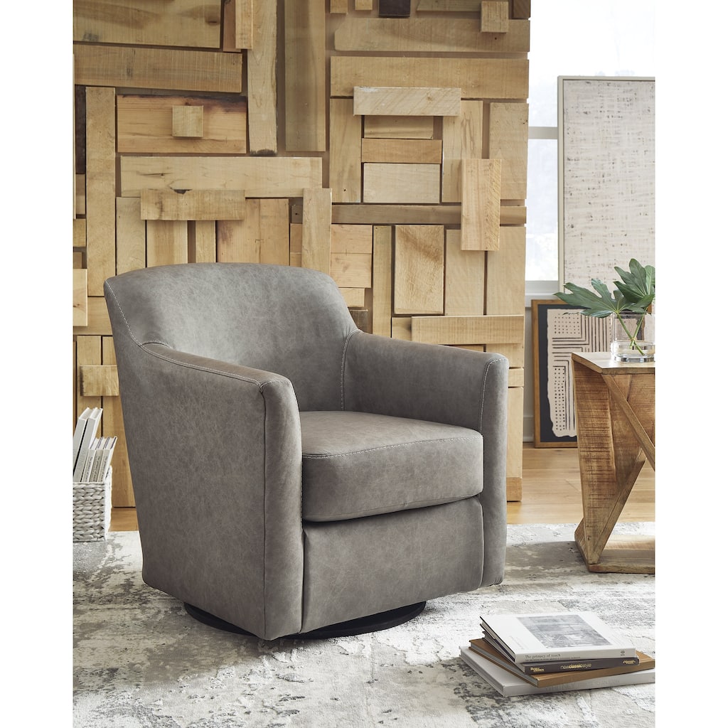 Signature Design by Ashley Bradney Fossil Swivel Accent Chair - 29"W x 32"D x 33"H