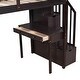 preview thumbnail 18 of 55, Wooden Twin Loft Bed with Shelves, Desk, and Storage Stairs for Study & Sleep