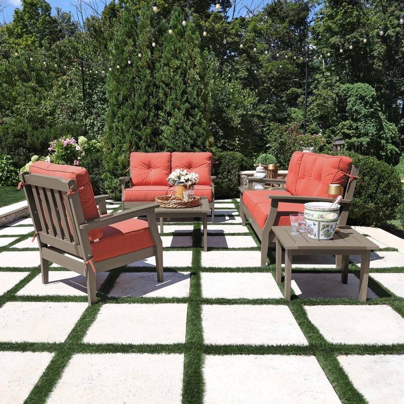 HIGHWOOD Lehigh 6-Piece Grand Deep Seating Set