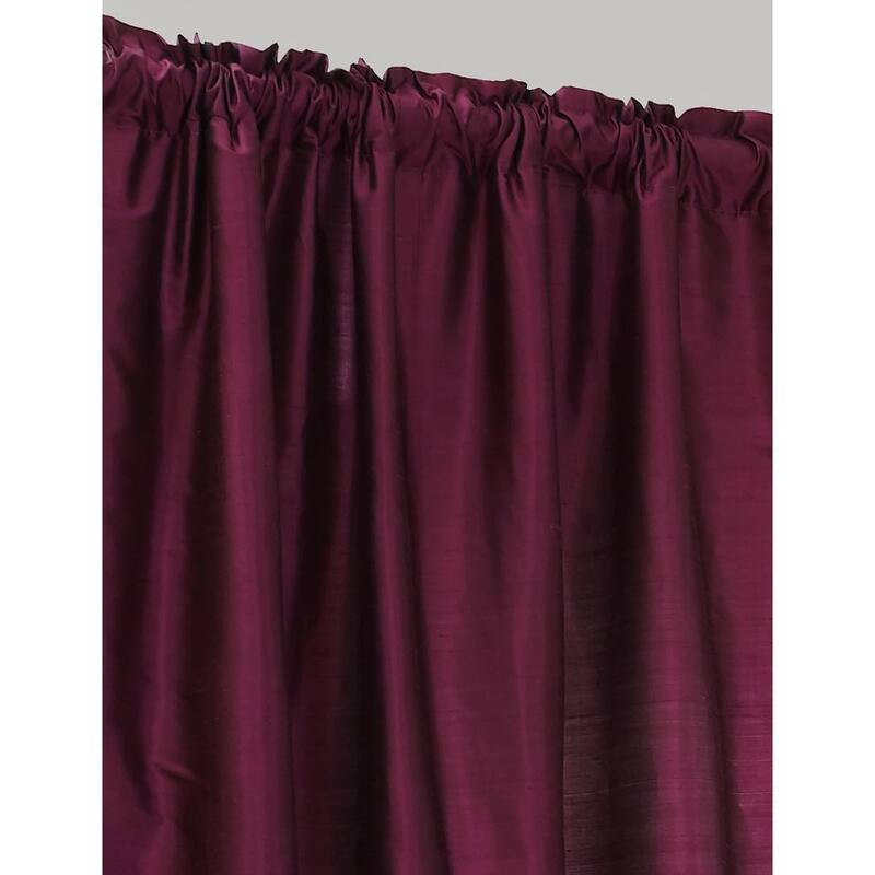 Dupioni Silk Rod Pocket 96-inch Curtain Panel - 42 x 96