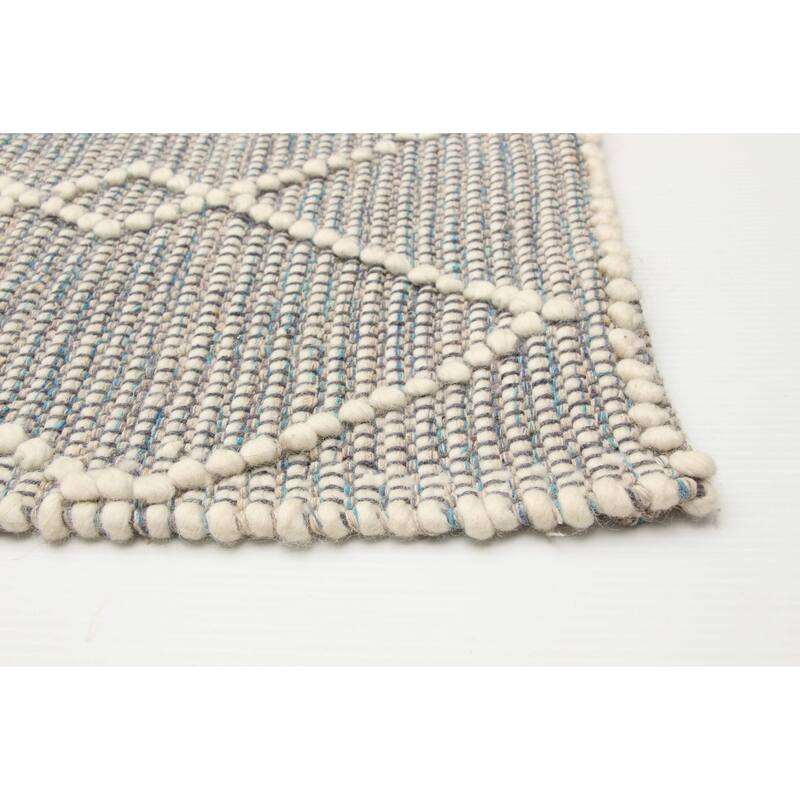 ECARPETGALLERY Braid weave Sienna Cream Wool Rug - 5'10 x 9'2