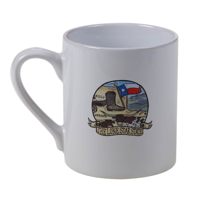 Certified International Texas Souvenir 20 oz. Jumbo Mugs (Set of 6)