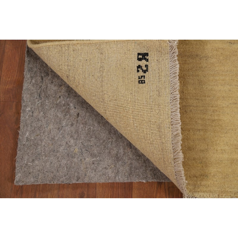 Contemporary Gabbeh Oriental Foyer Rug Handmade Modern Wool Carpet - 2'7"x 4'1"