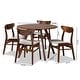 preview thumbnail 18 of 16, Philip Mid-Century Modern Transitional 5-Piece Dining Set