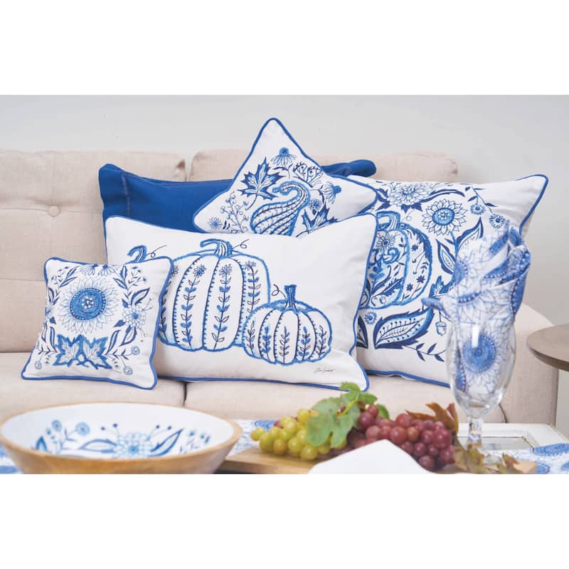Blue Harvest Sunflower Placemat Set 6