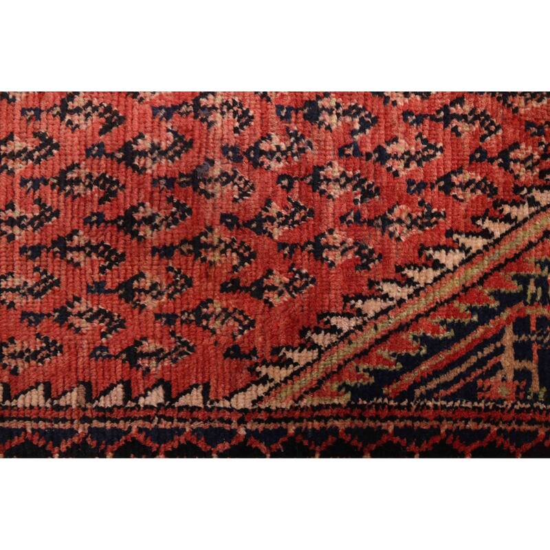 ECARPETGALLERY Hand-knotted Andelz Red Wool Rug - 3'8 x 8'11